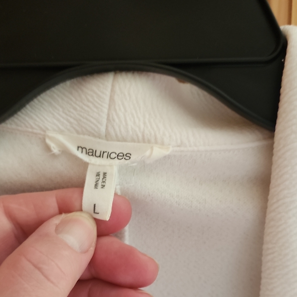 Maurices White Blazer Sophisticated Suit Jacket - Picture 2 of 2